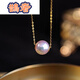 Queshe seawater pearl necklace single clavicle chain specially selected goddess pendant clavicle passerby perfect circle pendant 8-8.5mm