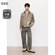 GXG men's casual workwear imitation suede jacket men's winter new product G24X214 Khaki L