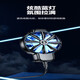 Dual-core magnetic mobile phone radiator icing semiconductor cooling sound e-sports live game mobile phone cooling magnetic suction Apple Android Black Shark universal icing cooling SL17 X16-cool light effect + silent cooling