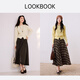 Xiangying French one-neck sweater women's long-sleeved 2025 winter new style waist loose lazy white sweater Lubai S 155/80A/85-95Jin Jin equals 0.5 kg