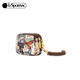 LeSportsac new butterfly stamp series retro hand-painted splicing style coin purse clutch bag butterfly stamp