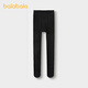 Balabala shopping mall same style children's pantyhose baby leggings girls dance socks brushed single pack black tone 00399 5-7 years old 120cm