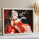 Haoji-Arc Dust White Peripheral Photo Frame Anime Cartoon Sekundärbildeinstellungen Wohnzimmer Schlafzimmer Zimmer Ornamente Geschenke für Freunde Zm14222-Smart A4 Zoll * 1 Rahmen 1 Bild * großer Größe (Ladenmanager)