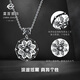 Cai Bai Jewelry Platinum Pendant Pt950 Platinum Black Series National Style Auspicious Eight Treasures Hollow Round Pendant Price BJ Platinum Pendant (excluding chain) About 16.01g