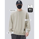 CK Henry collar sweatshirt men's spring and autumn 2025 new trendy loose casual long-sleeved bottoming shirt men's spring tops light gray light gray M 100-120Jin Jin equals 0.5 kg