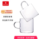 Heisou Kung Fu small tea cup heat-resistant glass tea set cup two-pack tea cup 130ML KC392