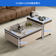CHEERS marble mobile coffee table combination 2025 new high-end living room home tea table tea table Chivas Regal CJ182