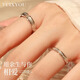 VCIXYOU Jianjia Bailu Couple Ring PT950 Platinum Adjustable Rings for Men and Women Looking for an Engagement and Birthday Gift for Your Girlfriend Gold Plated Style - Rings Live Mouth/Engraving