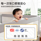 ZBENSER bed fence baby guardrail baby anti-fall bedside fence folding children's guardrail one side one side new color matching left and right rock gray - no need to punch and enlarged U-shaped base comes with fixed belt 1.5 meters 180 buttons Folding up and down the bed