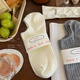 VCICTIOLIA basic model is more comfortable, bare socks feel, socks for women, boat cotton summer low-top invisible shallow socks, white + cheese milk white + oatmeal + black, one size fits all