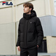 FILA Official Men's Down Jacket 2025 Winter Fashion Casual Comfortable Warm Hooded Jacket