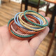 Korean style versatile hair rope, simple ins style hair tie, high elasticity and thin, random color, 2 pieces