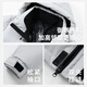 Flying in the Snow Men's Winter Fashion Casual Hooded Drawstring Commuting Solid Color Versatile Warm and Coldproof Down Jacket