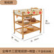 Songchao Aijia solid wood diaper table multi-functional removable baby care table newborn baby touch table diaper changing artifact all beech wood three-layer regular model + cotton pad