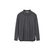 Langzi/LANCY Song Jia's same style 2025 winter new simple wool shirt women's high-end commuter top dark gray 2 M