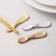 Fortune Pig stainless steel chopstick holder creative chopstick holder for home high-end tableware new chopstick holder exquisite and beautiful spoon holder pillow type chopstick holder - mirror color