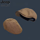 JEEP SPIRIT retro progressive hat women's big head beret square round face small cotton linen Japanese style literary reverse wearing cap for men retro brown one-size-fits-all adjustable