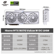 Coloré RTX 5070 12G Vulcan Water God Ordinateur de bureau Jeu Ancre compétitive Vidéo Diffusion en direct Light Chasing AI4K Carte graphique Black Myth Wukong Cyber ​​​​50 Series Nouveau produit RTX 5070 Vulcan W OC White Vulcan 12 Go