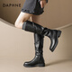 Daphne Maillard pile boots women's 2025 new boots high boots knight boots black 37