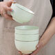 Meikejie ceramic bowl household Baichuan Jasper new single light luxury gold-rimmed tableware noodle bowl dish bowl plate rice bowl simple Baichuan Jasper 5-inch bowl 10 pieces