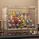 Haofanjie Figure Cabinet Display Cabinet Blind Box Display Box Bubble Mart Display Rack Storage Box Acrylic Doll Figure Box Fully Transparent Extra Large/Built-in 4 Layers Acrylic Fully Transparent, Magnetic Door, With Stickers