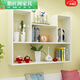 Zhijiangge creative wall storage rack without punching wall rack wall cabinet wall wall bedroom partition bookshelf modern simple 60*12*55L model warm white