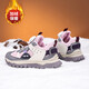 Delhui children's cotton shoes plus velvet and thickening 2025 winter new warm student sports large cotton shoes waterproof leather cover PLG3860丨Pink purple 31