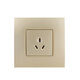 ABB Capacité commutateur socket acier cadre Pearl Gold Household 16a paquet One Open Two ouvre trois trous avec la lampe One Open Two Two Two Control Wire AU13553-PG