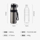 Fuguang thermos water cup men's and women's cup tea cup outdoor cup large capacity business souvenir 680ml black