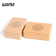 WEME high-density cork yoga bricks leg press auxiliary tools fitness yoga dance Pilates non-slip exercise bricks wood color 22.6*15*7.5cm (750g/Shore hardness 80)