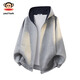 Big Mouth Monkey (paul frank) American hooded cardigan sweatshirt men's autumn new loose heavyweight trendy brand sports and leisure long-sleeved jacket clothes heather gray autumn new product XL recommended 135-145Jin Jin equals 0.5 kg