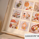 Impression space photo frame wholesale manufacturer resin nine-square grid wall hanging bedroom living room wedding dress baby one-year-old nine-square grid photo frame 25.3*25.3 single sheet inside cardboard 5.6*5.6 hanging beige