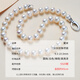Demi 9.3-10.3mm round beads selected white bright S925 silver seedless freshwater pearl necklace gift for wife and mother