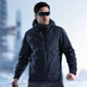 Dragon Ya II Hidden Flying Shark Down Three-in-One Jacket Commuting Comfortable Casual Jacket Sports Outdoor Windproof Jacket Extreme Night Black S 170/92A 120-140Jin Jin is equal to 0.5 kg