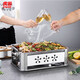 Huge grilled fish stove grilled fish plate thickened stainless steel grilled fish plate rectangular household grilled fish stove pull-out commercial