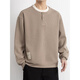 Mangmang fake two-piece sweatshirt for men 2025 spring and autumn new heavyweight Henry collar inner layering shirt long-sleeved T-shirt top clothes off-white 4XL about 180-200Jin Jin is equal to 0.5 kg can be worn
