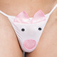 Men's thong hollow U-shaped sexy temptation pink Pig Man style men's sexy underwear adult products Pig Man pink 11056 one size