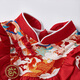 BORBOON B baby dress, spring dress, baby girl's one-year-old dress, girl's birthday, one-year-old princess dress, red cheongsam dress, gift box 2271 90