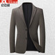 BOSS corduroy suit men's autumn and winter high-end brand striped business men's casual suit jacket non-iron gray L 175