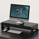 Zhuobo monitor elevated computer stand computer desktop storage rack with drawer storage rack CJ08 black metal 60cm
