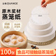 Full grid (QUANGE) steamer paper 15cm*100 sheets disposable food-grade round buns, steamed buns, rice dumplings, pastries, steamer tray non-stick paper