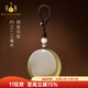 Bailuoqi natural citrine Ping An Wu Shi brand pendant for men and women round brand wordless brand necklace pendant jewelry can be customized with engraving Citrine Wu Shi Pendant pendant