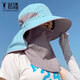 Camper COUTCAMP fishing sun protection hat men's fisherman's hat mask integrated face covering neck protection UV sun hat women's outdoor sunshade dark gray one size adjustable