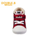 MIKIHOUSE Japanese-made baby cotton shoes toddler boys winter shoes plus velvet checkerboard girls' shoes cotton boots Double_B red second section 15.5 (suitable for feet 15cm long)