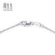 Chow Sang Sang Pt950 platinum heart-shaped bead necklace platinum necklace pendant with chain for women 78737U price 40 cm - 5.34 g (including labor cost 580 yuan)