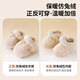 Tutu Dawen Newborn Baby Cotton Shoes 0-1 Years Old Autumn and Winter Soft Soled Furry Shoes 6-12 Months Baby Warm Foot Covers Pre-step Reversible (off-white) 1 pair One size fits all Recommended 0-12 months (inner length 12CM)