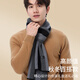 LangSha scarf men's scarf wool blended autumn and winter thickened and warm high-end gift box for elders, fathers and boyfriends