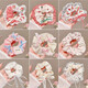 Sweet bow floral large intestine hair tie for women with lace versatile ponytail hair style girl headband hair rope hair accessories 1# sea salt blue hair tie six-piece set