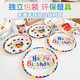 Jingxianju Disposable Dinner Plate Children's Birthday Tableware Birthday Scene Layout Plate Party Set Party Cartoon Plate (7-inch Dinner Plate + 9-inch Dinner Plate + Paper Cup) 10 pcs each
