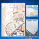 UHFQ Nouveau fichier bleu Couverture en caoutchouc pour les garçons Notebook bidimensionnel Notebook Junior High School Student Practice Horizontal Couvre personnalisée Couverture en caoutchouc JT13754 Horizontal Line 56 A5